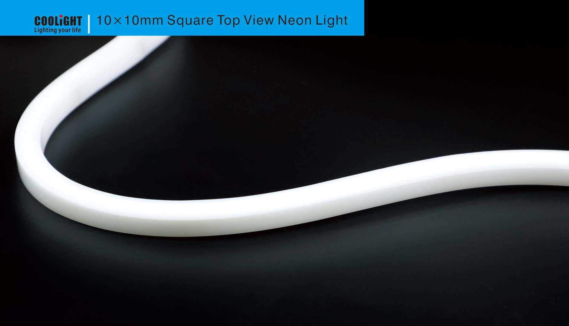 10x10mm square top view neon light