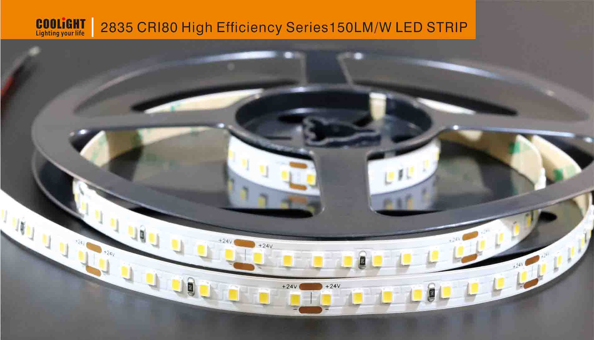 2835 128led/m 24v cri80 led strip