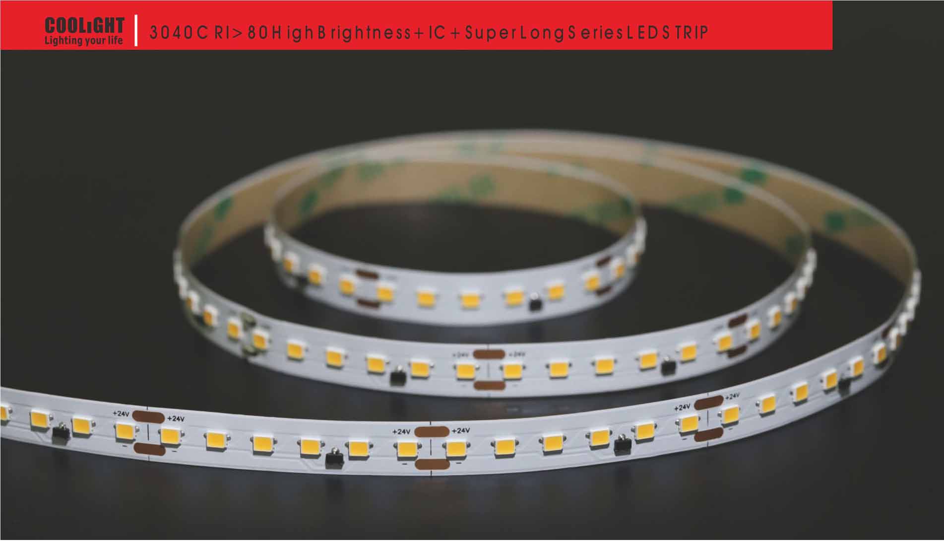 3040 120led/m 24v 7.2w led strip