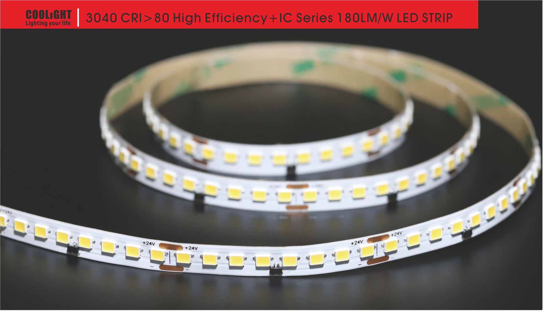 3040 160led/m 24v 9.6w led strip