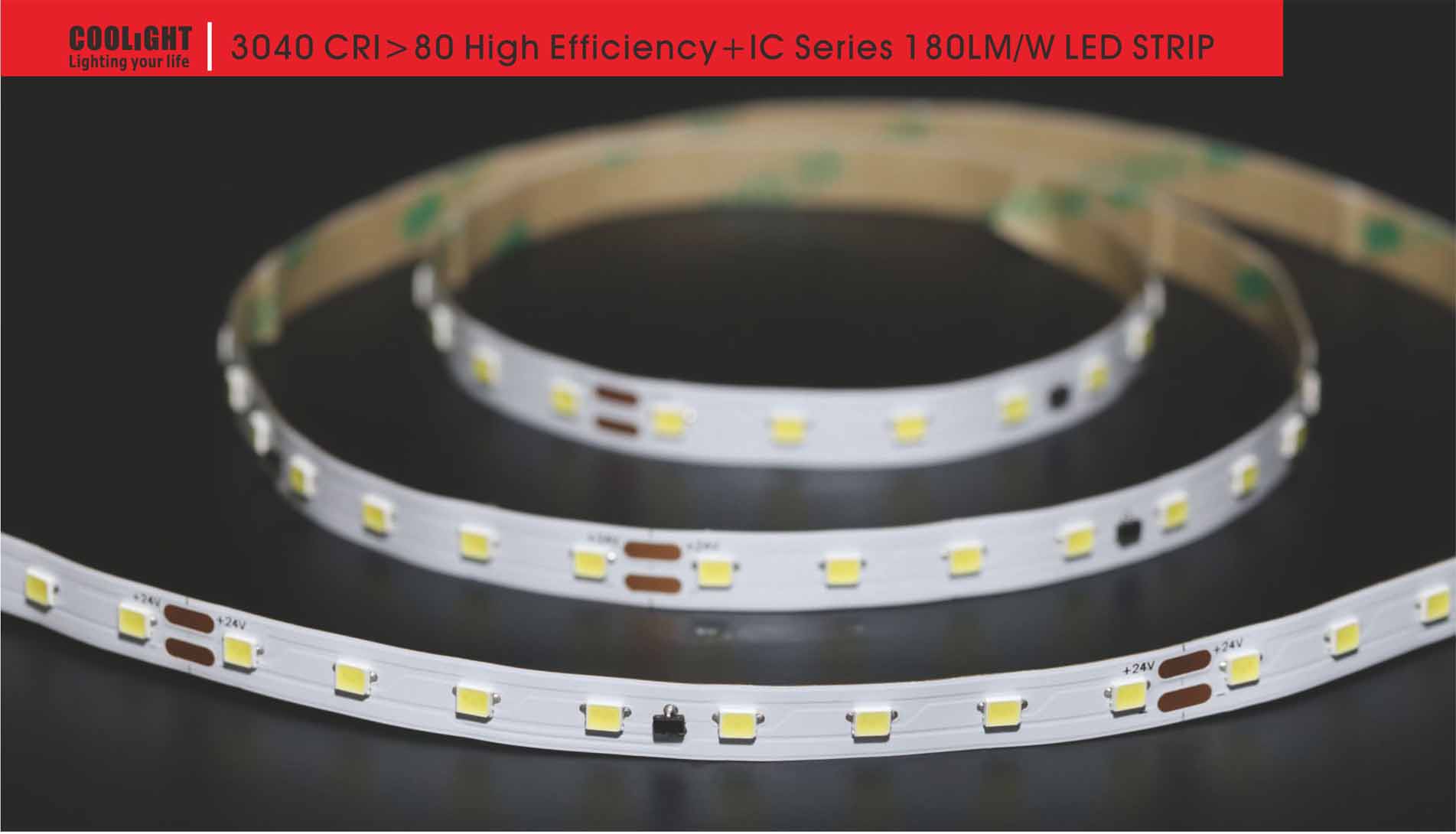 3040 80led/m 24v 4.8w led strip