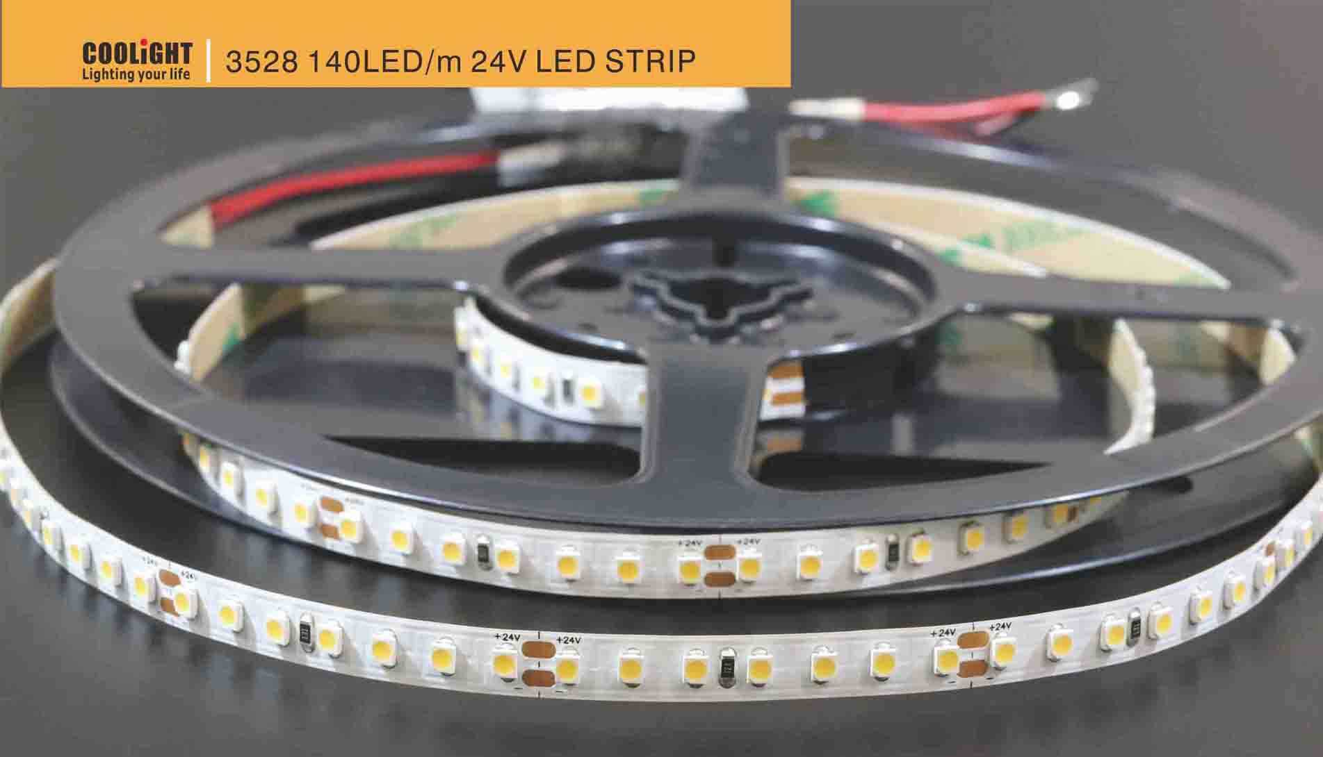 3528 140led/m 24v led strip