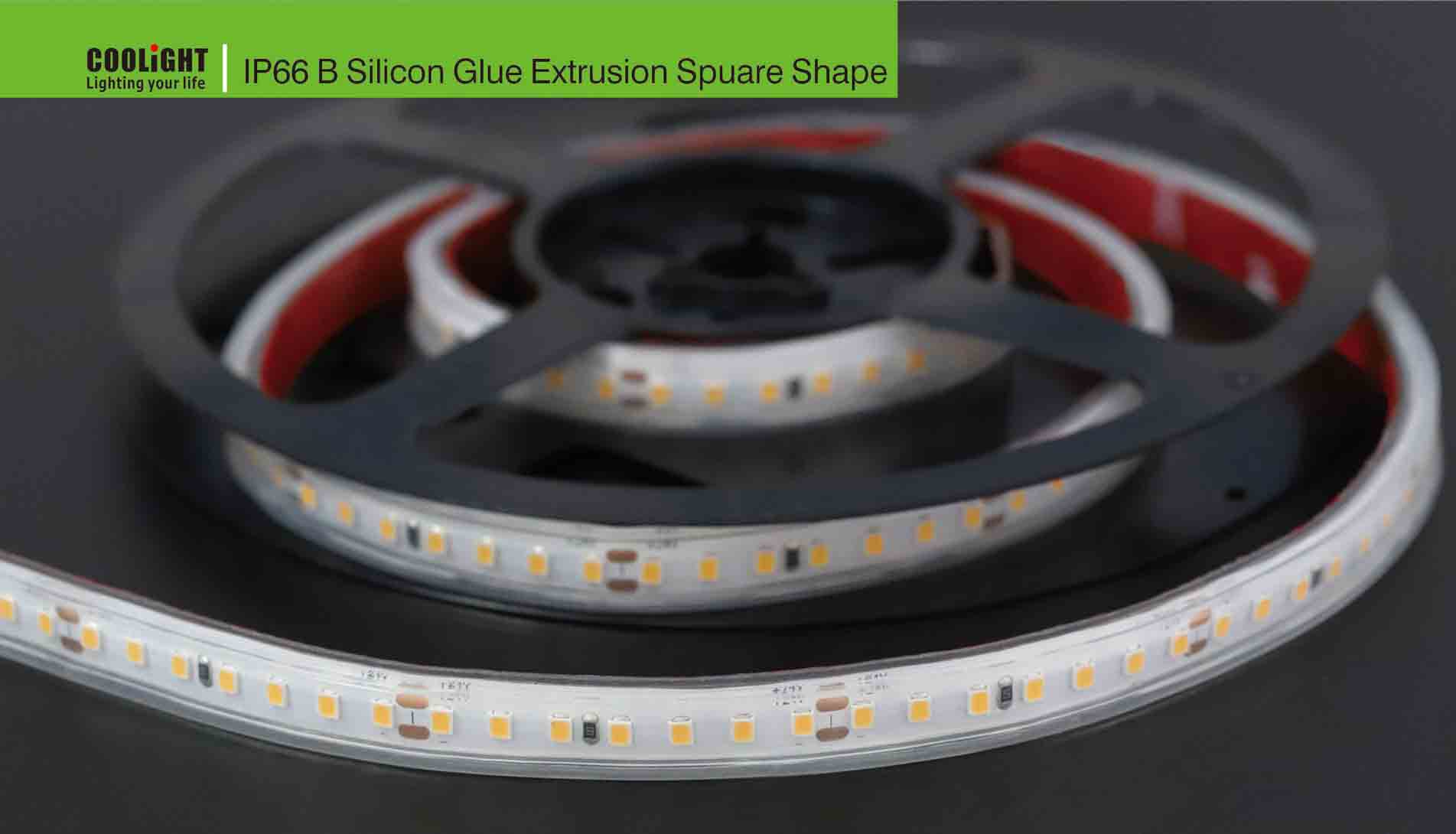 ip66 b silicon glue extrusion square shape