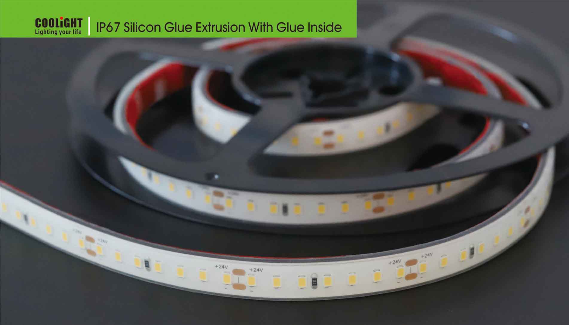 ip67 silicon glue extrusion with glue inside