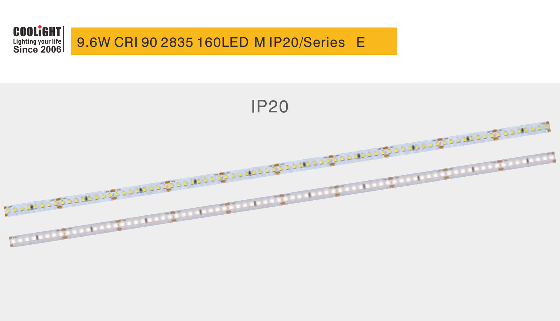 2835 cri90 160led 9.6w