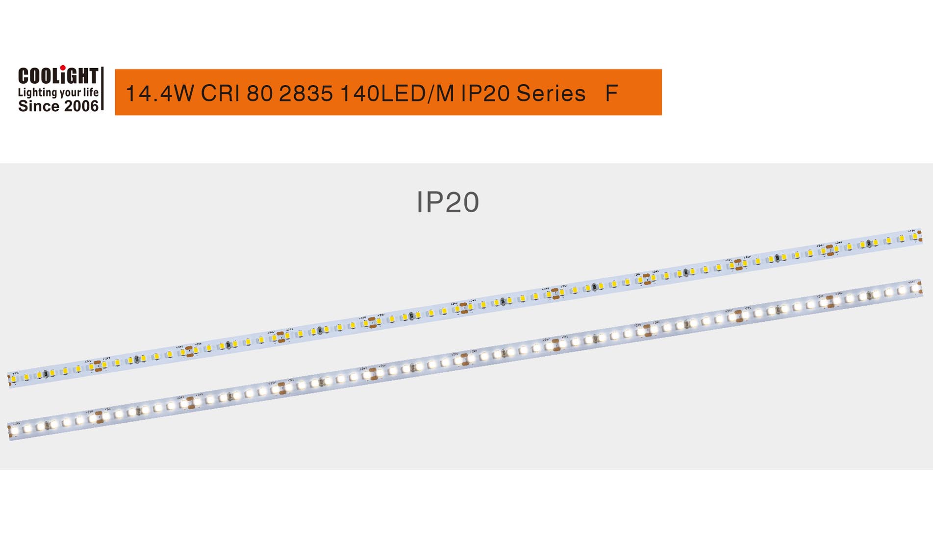 2835 cri80 140led 14.4w 1