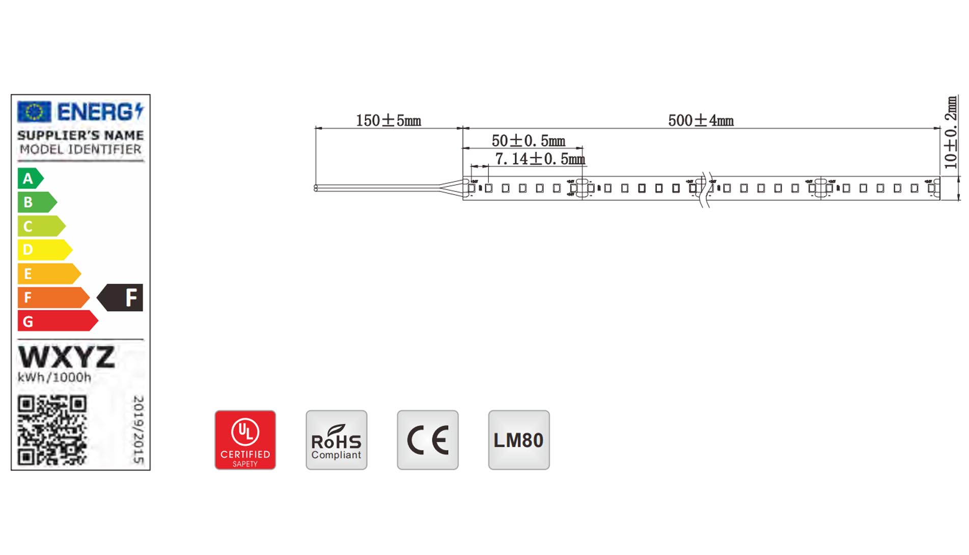 2835 cri80 140led 14.4w 2