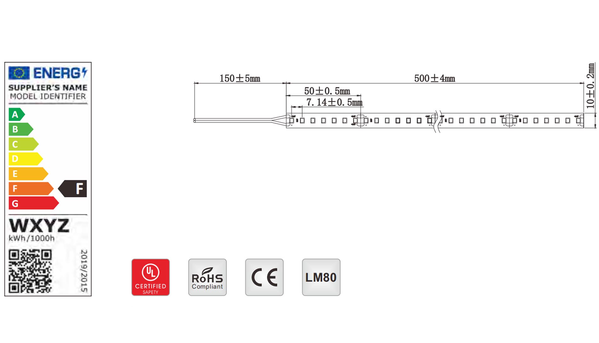 2835 cri80 140led 19.2w 2