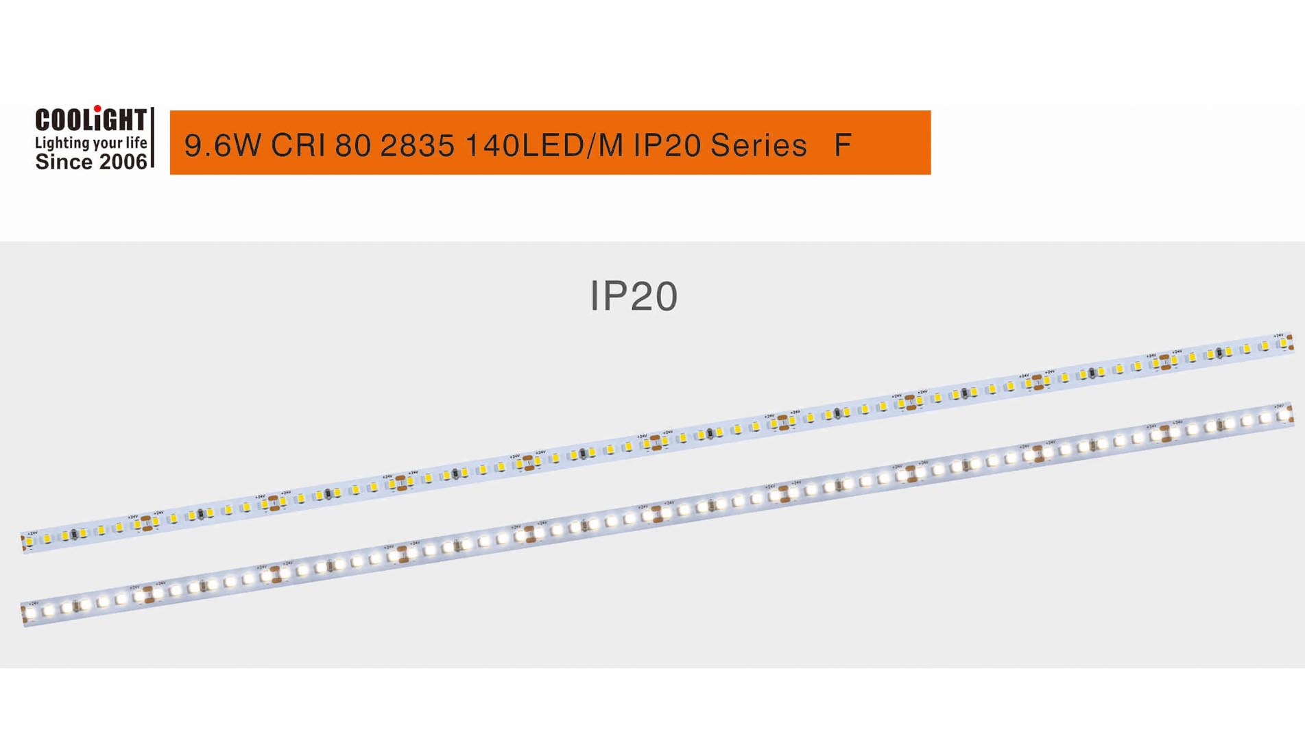 2835 cri80 140led 9.6w 1