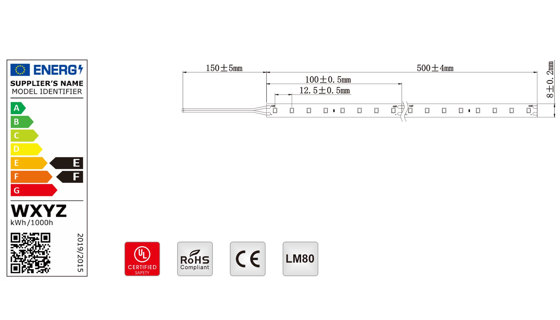 2835 cri90 80led 4.8w 2