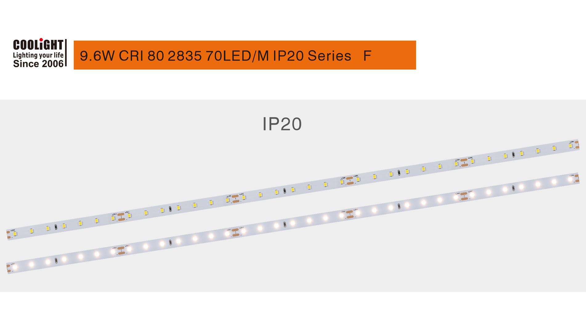 2835 cri80 70led 9.6w 1