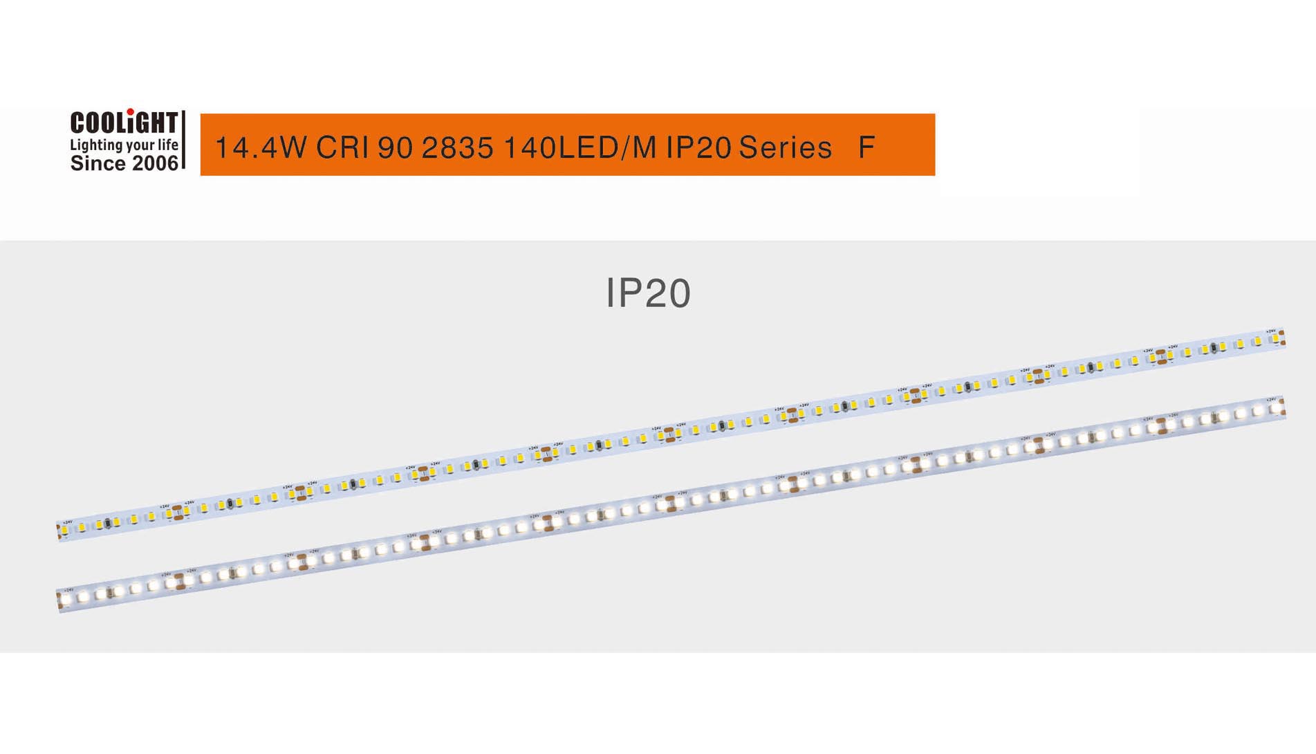 2835 cri90 140led 14.4w 1