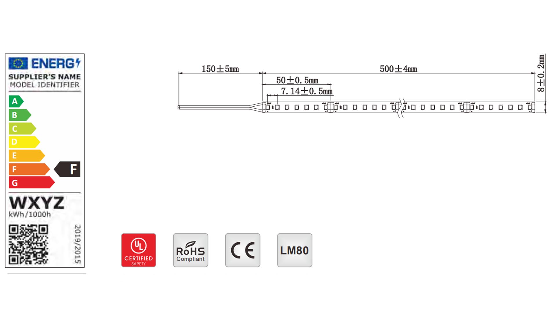 2835 cri90 140led 4.8w seoul 2