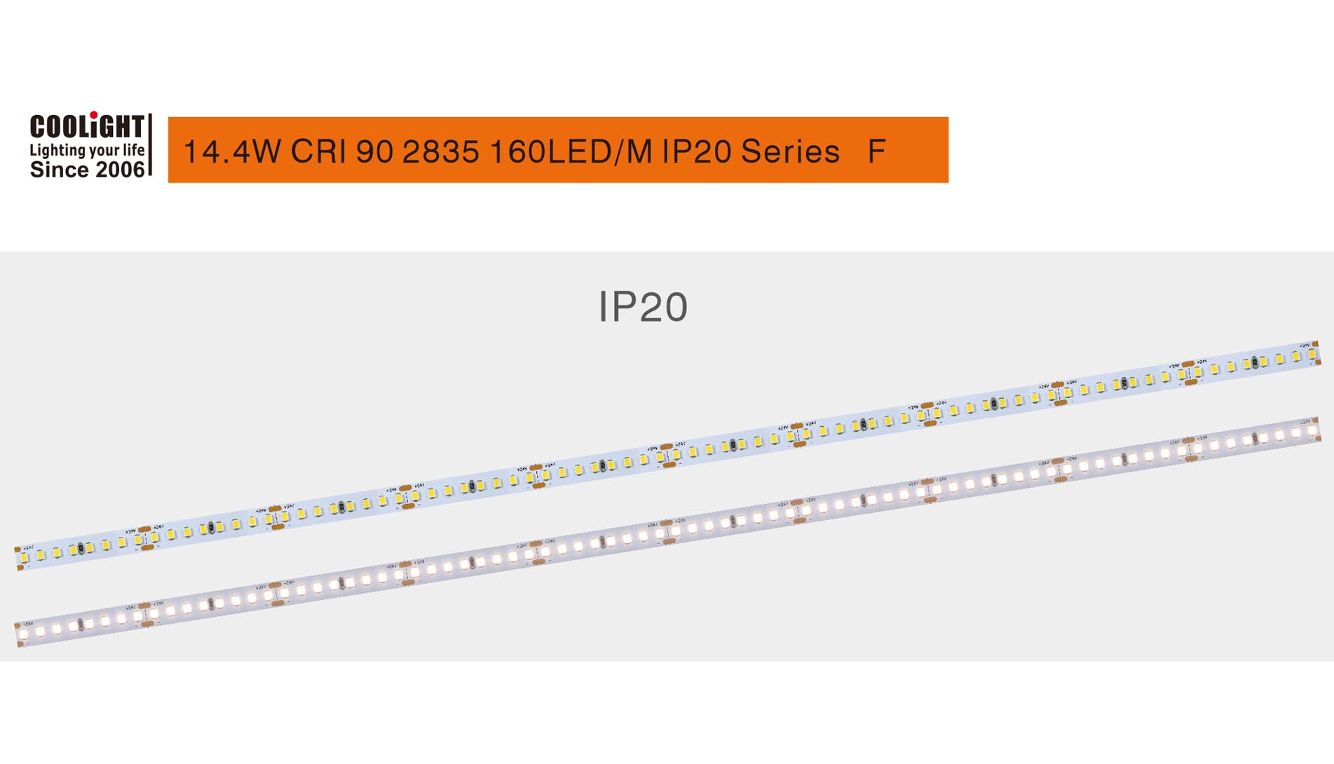 2835 cri90 160led 14.4w 1