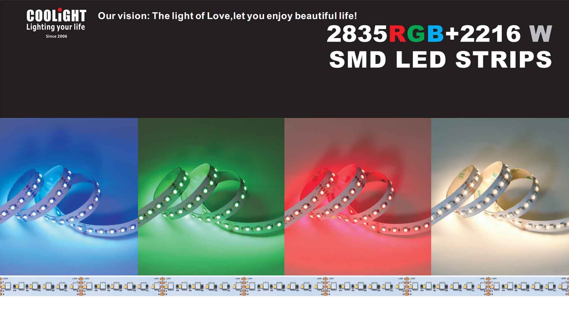 2835rgbww 240 led 1