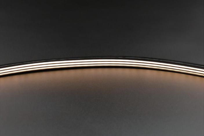 10×10 anti-glare top view black neon light