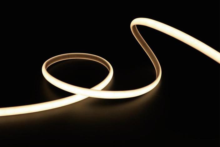 csp curve top view neon light